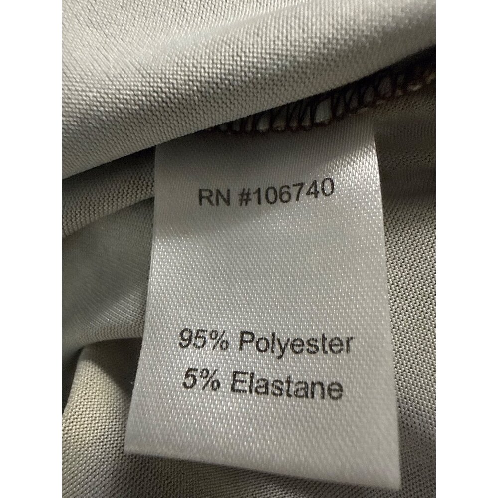 Serengeti Womens Large Green Top With Abstract Leaf Pattern 3/4 Sleeves - Picture 5 of 7